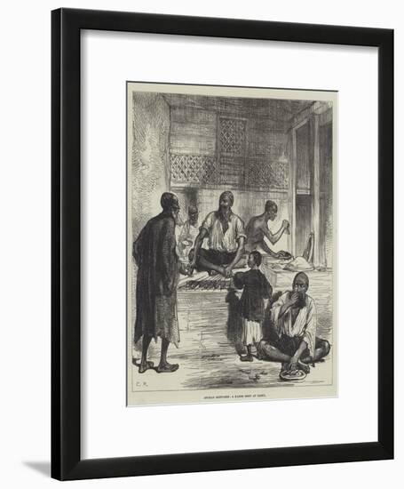 Afghan Sketches, a Kabob Shop at Cabul-Charles Robinson-Framed Giclee Print