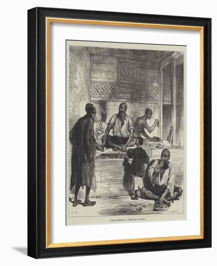 Afghan Sketches, a Kabob Shop at Cabul-Charles Robinson-Framed Giclee Print