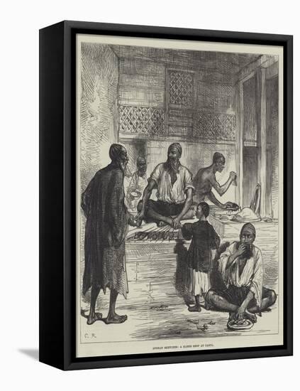 Afghan Sketches, a Kabob Shop at Cabul-Charles Robinson-Framed Premier Image Canvas