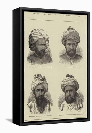 Afghan Sketches-Frank Dadd-Framed Premier Image Canvas