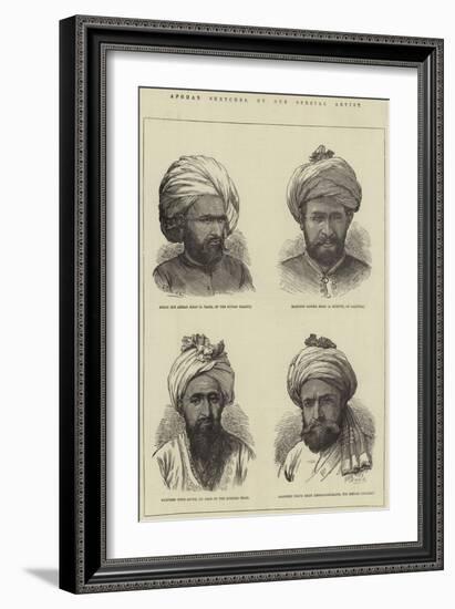 Afghan Sketches-Frank Dadd-Framed Giclee Print