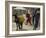 Afghan Woman Walks Along with Donkey Carrying Jerry Cans Filled with Water in Kabul, Afghanistan-null-Framed Photographic Print