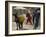 Afghan Woman Walks Along with Donkey Carrying Jerry Cans Filled with Water in Kabul, Afghanistan-null-Framed Photographic Print