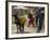 Afghan Woman Walks Along with Donkey Carrying Jerry Cans Filled with Water in Kabul, Afghanistan-null-Framed Photographic Print