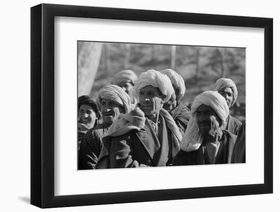 Afghanis during President Eisenhower's visit to Kabul, 1959-Thomas J. O'halloran-Framed Photographic Print