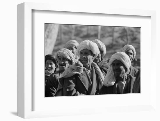 Afghanis during President Eisenhower's visit to Kabul, 1959-Thomas J. O'halloran-Framed Photographic Print