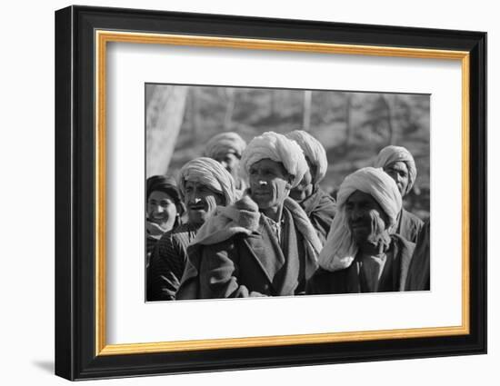 Afghanis during President Eisenhower's visit to Kabul, 1959-Thomas J. O'halloran-Framed Photographic Print