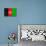 Afghanistan Flag Design with Wood Patterning - Flags of the World Series-Philippe Hugonnard-Premium Giclee Print displayed on a wall