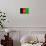 Afghanistan Flag Design with Wood Patterning - Flags of the World Series-Philippe Hugonnard-Art Print displayed on a wall