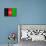 Afghanistan Flag Design with Wood Patterning - Flags of the World Series-Philippe Hugonnard-Mounted Art Print displayed on a wall