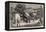 Afghanistan, Fortifying a Position, Elephants Razing Outbuildings-Harry Hamilton Johnston-Framed Premier Image Canvas