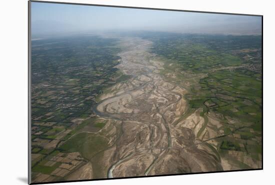 Afghanistan landscape from the Herat-Kabul flight, Afghanistan, Asia-Alex Treadway-Mounted Photographic Print