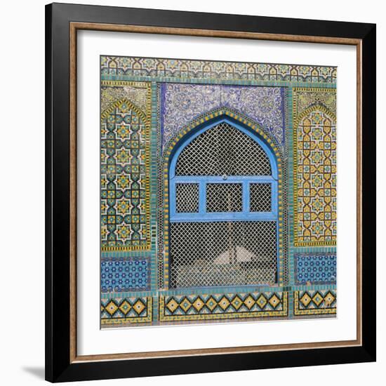 Afghanistan, Mazar-I-Sharif, Shrine of Hazrat Ali, Window-Jane Sweeney-Framed Photographic Print