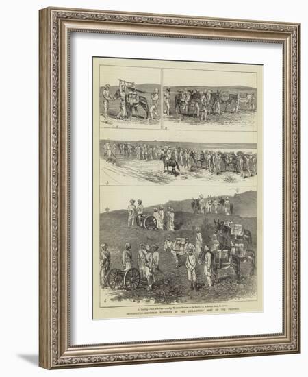 Afghanistan, Mountain Batteries of the Anglo-Indian Army on the Frontier-Alfred Chantrey Corbould-Framed Giclee Print