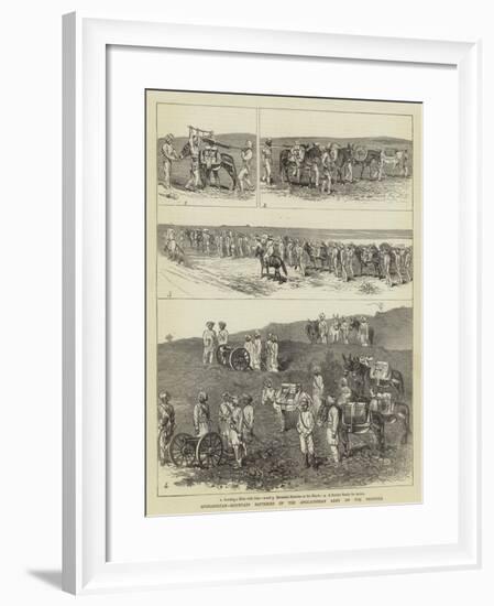 Afghanistan, Mountain Batteries of the Anglo-Indian Army on the Frontier-Alfred Chantrey Corbould-Framed Giclee Print