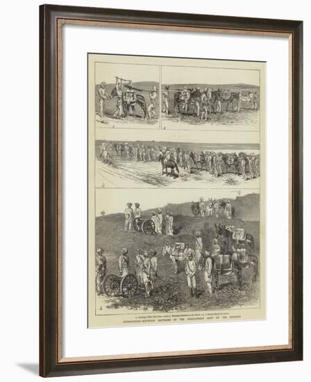 Afghanistan, Mountain Batteries of the Anglo-Indian Army on the Frontier-Alfred Chantrey Corbould-Framed Giclee Print