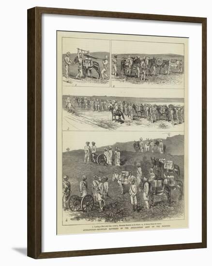 Afghanistan, Mountain Batteries of the Anglo-Indian Army on the Frontier-Alfred Chantrey Corbould-Framed Giclee Print