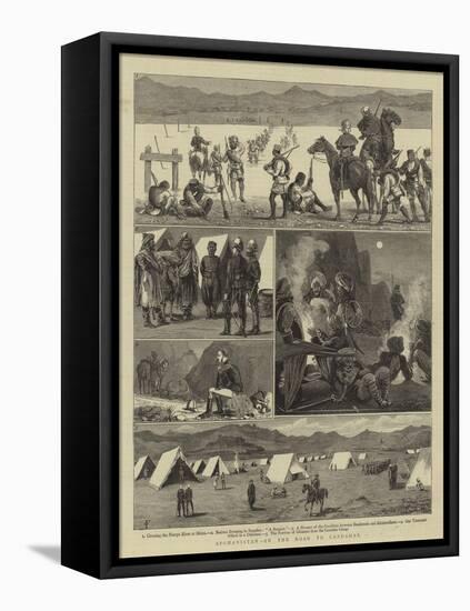 Afghanistan, on the Road to Candahar-Charles Edwin Fripp-Framed Premier Image Canvas