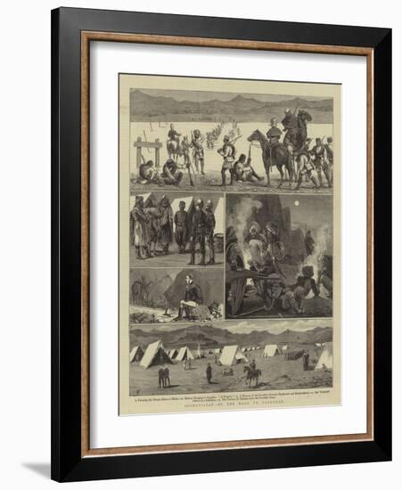 Afghanistan, on the Road to Candahar-Charles Edwin Fripp-Framed Giclee Print