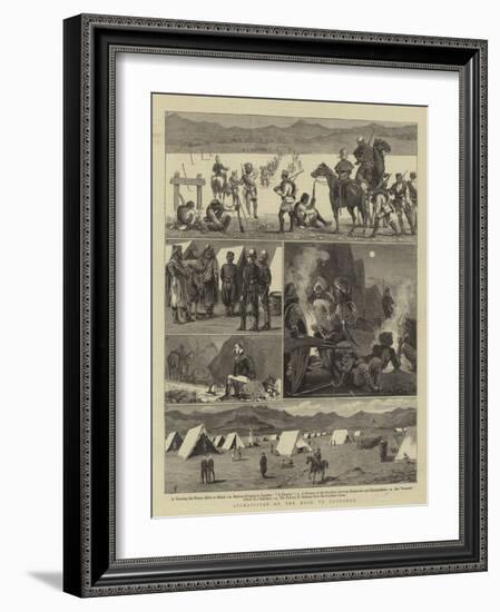 Afghanistan, on the Road to Candahar-Charles Edwin Fripp-Framed Giclee Print