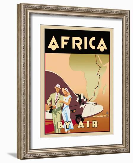 Africa by Air-Brian James-Framed Art Print