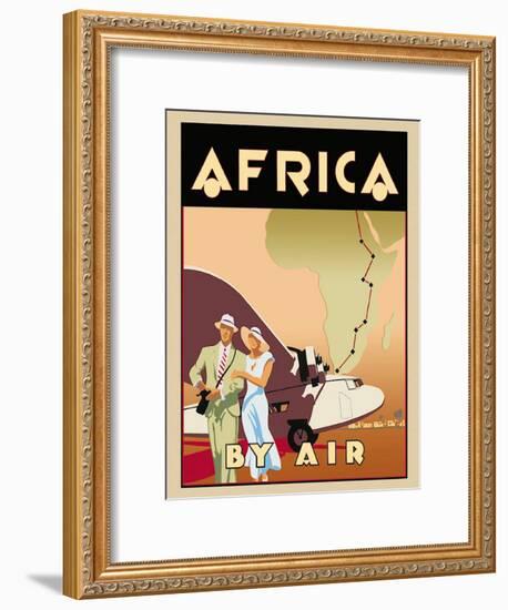 Africa by Air-Brian James-Framed Art Print