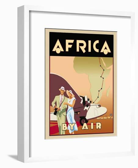 Africa by Air-Brian James-Framed Art Print