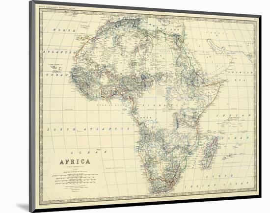 Africa, c.1861-Alexander Keith Johnston-Mounted Art Print