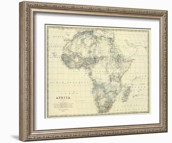 Africa, c.1861-Alexander Keith Johnston-Framed Art Print