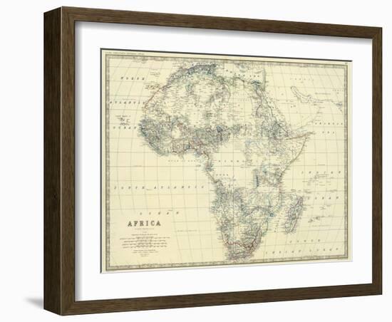 Africa, c.1861-Alexander Keith Johnston-Framed Art Print