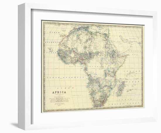 Africa, c.1861-Alexander Keith Johnston-Framed Art Print