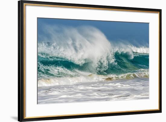 africa, Cape Verde, Sal. Waves near to Ponta Preta-Catherina Unger-Framed Photographic Print