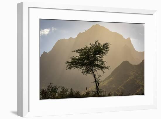 africa, Cape Verde, Santiago. View of the Pico da Antonia-Catherina Unger-Framed Photographic Print