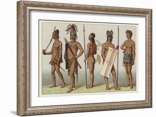 Africa Costume-French School-Framed Giclee Print