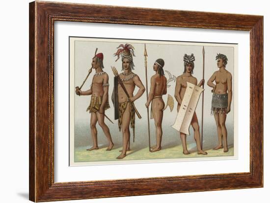 Africa Costume-French School-Framed Giclee Print