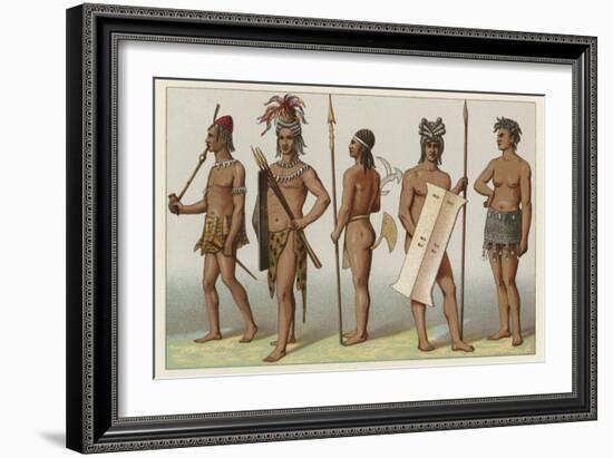 Africa Costume-French School-Framed Giclee Print