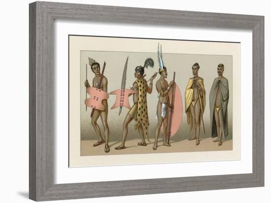 Africa Costume-French School-Framed Giclee Print