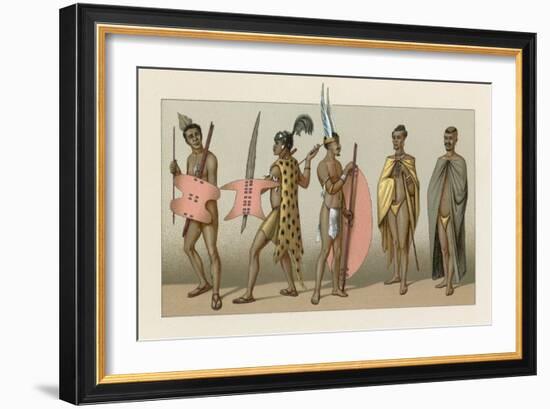 Africa Costume-French School-Framed Giclee Print