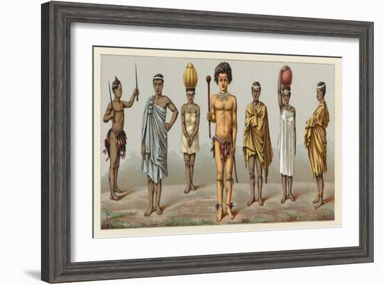 Africa Costume-French School-Framed Giclee Print