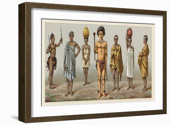 Africa Costume-French School-Framed Giclee Print