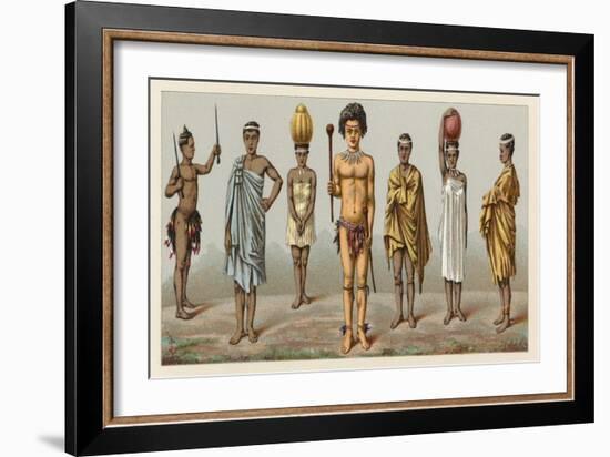 Africa Costume-French School-Framed Giclee Print