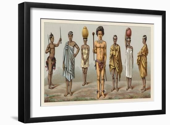 Africa Costume-French School-Framed Giclee Print