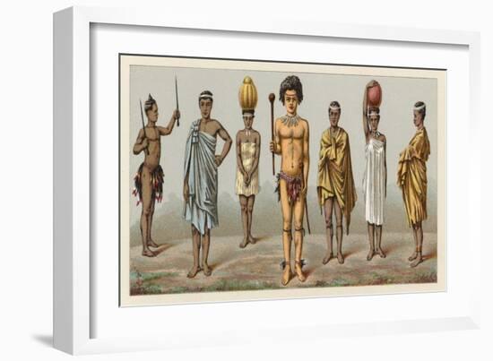 Africa Costume-French School-Framed Giclee Print