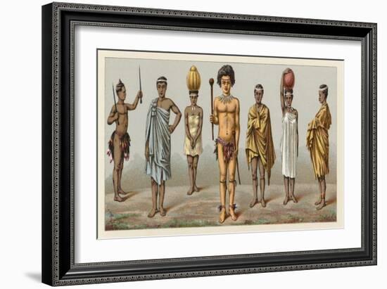 Africa Costume-French School-Framed Giclee Print