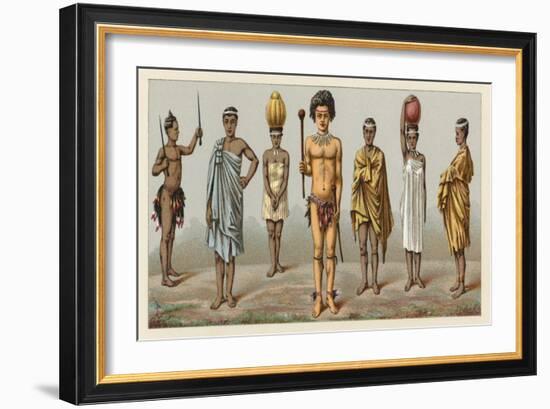 Africa Costume-French School-Framed Giclee Print