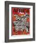 Africa - Fly TWA (Trans World Airlines) - Zebras-David Klein-Framed Art Print