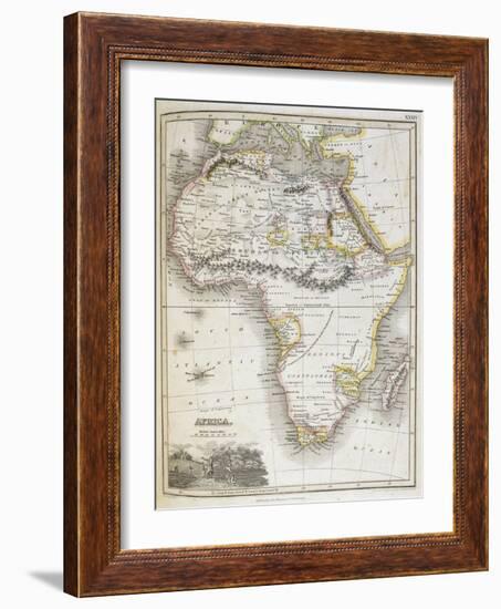 Africa, from A General Atlas of the Several Empires, Kingdoms and States in the World, 1830-N R Hewitt-Framed Giclee Print