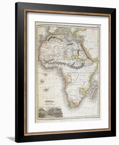 Africa, from A General Atlas of the Several Empires, Kingdoms and States in the World, 1830-N R Hewitt-Framed Giclee Print