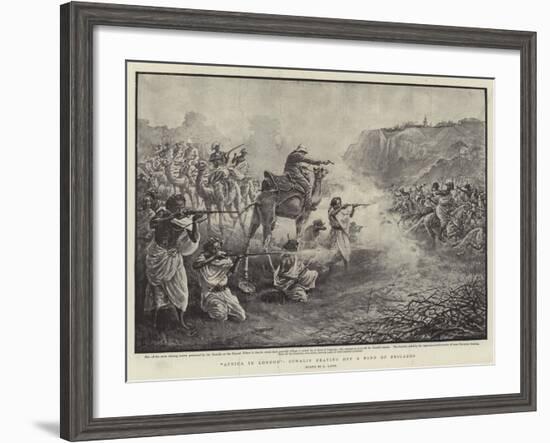 Africa in London, Somalis Beating Off a Band of Brigands-Henri Lanos-Framed Giclee Print