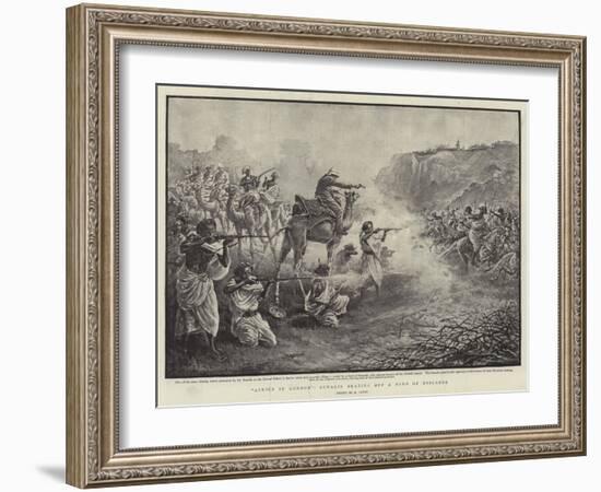 Africa in London, Somalis Beating Off a Band of Brigands-Henri Lanos-Framed Giclee Print